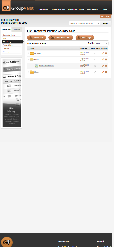 Current File Library Mobile